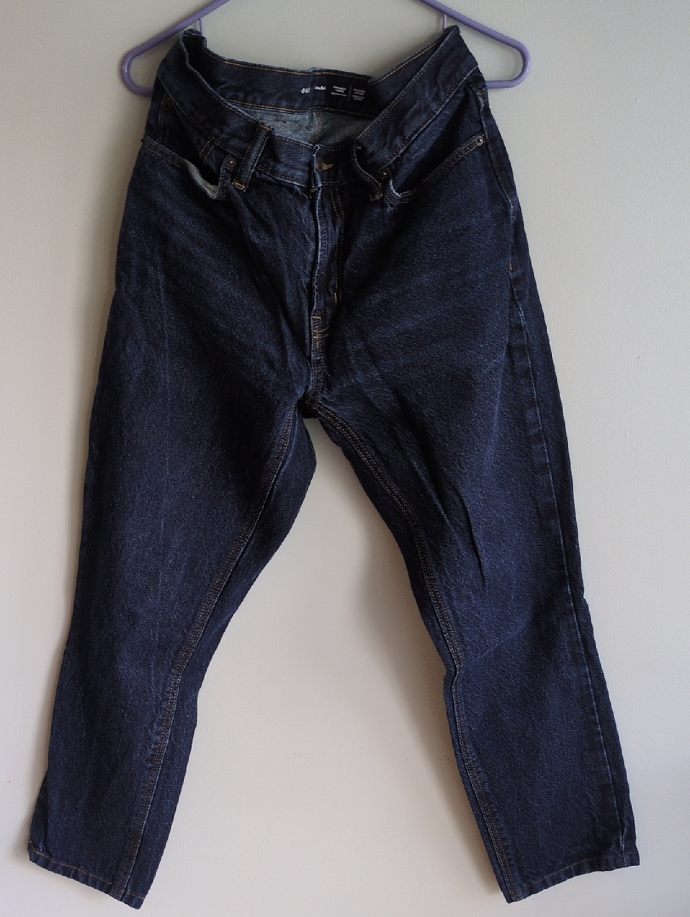Old Navy Men's Slim Straight Dark Blue Jeans